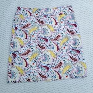 Talbots Paisley Print Skirt size 10